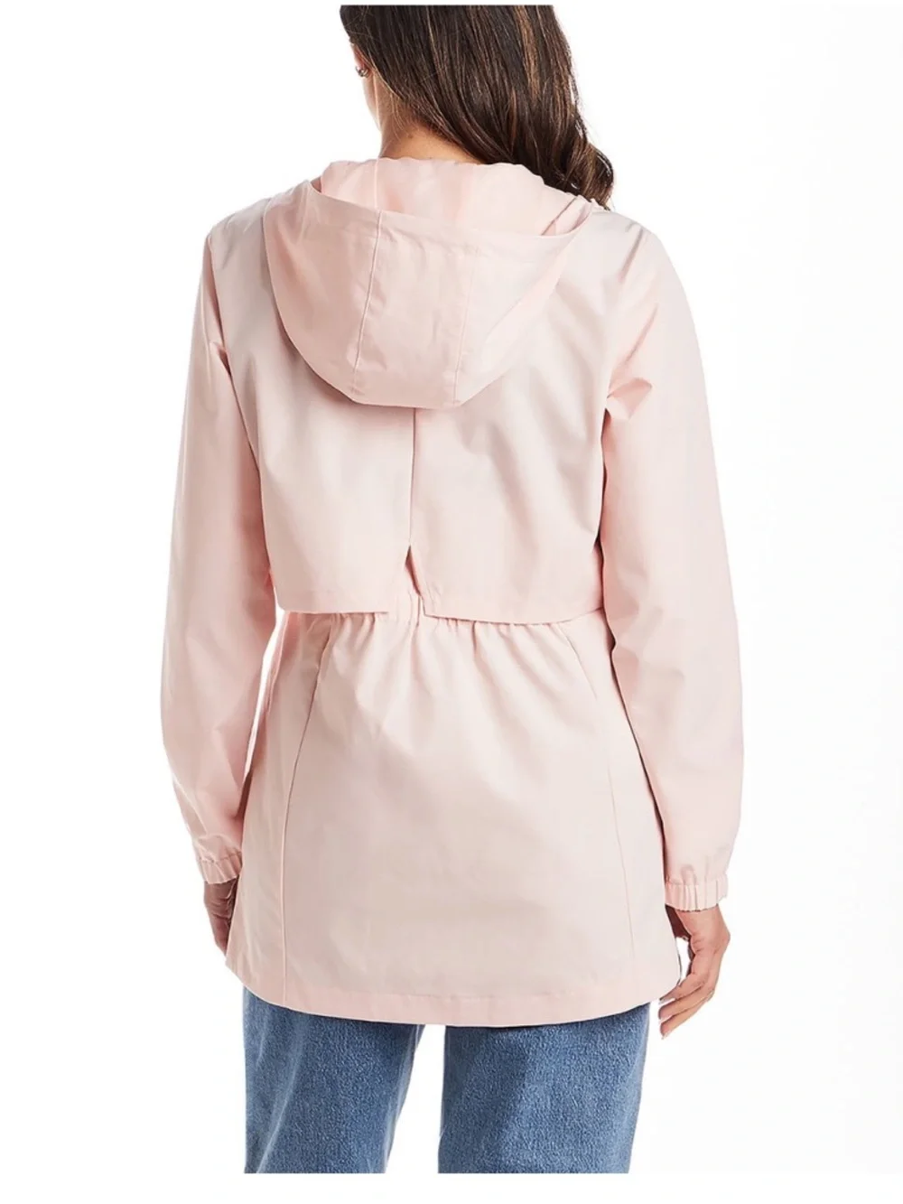 Weatherproof Light Pink Hooded Utility Jacket